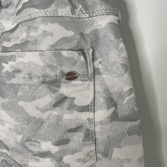 Bevy Flog Jogger Pants Women 25 Gray White Camo Utility Pockets - Picture 6 of 11